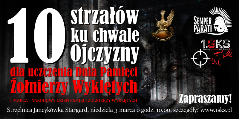 Read more about the article 2019-03-03 – 10 Strzałów ku chwale Ojczyzny